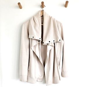 AllSaints Brooke Drape Sweatshirt Jacket, Small.Worn a few times,great condition